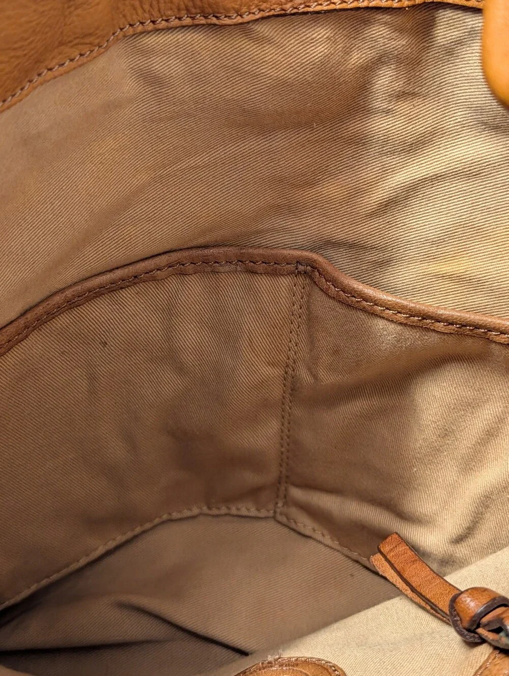 Johnny Was Brown and Tan Leather Suede Fringe Shoulder Bag